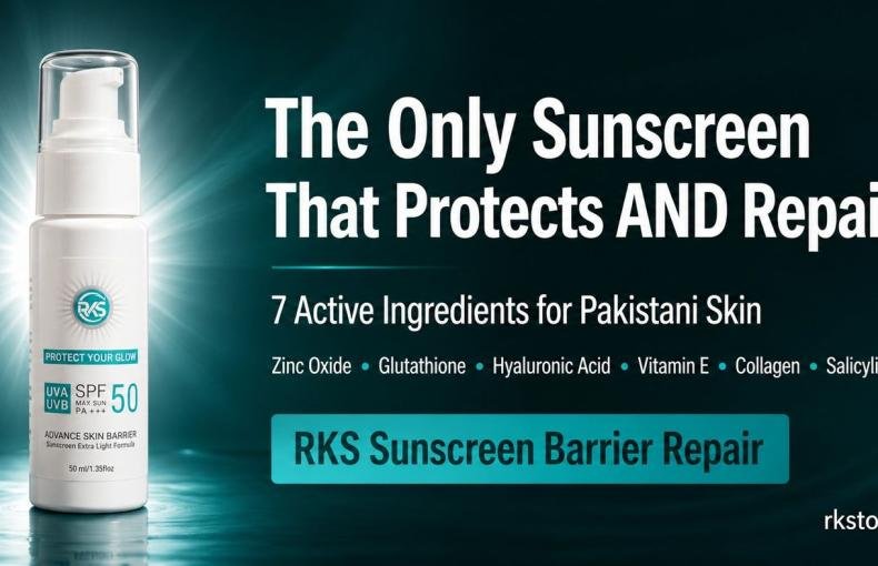 RKS Sunscreen Barrier Repair: The Only Sunscreen That Protects AND Heals Pakistani Skin