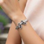 Butterfly Bracelet Black Stone