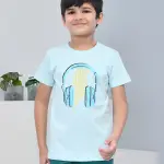 Little Star Cotton T-Shirt – Sky Blue