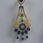 Royal Sapphire Bloom Earrings