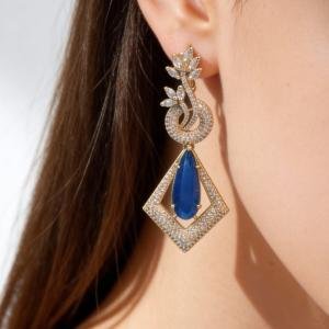 RK Leaf Drop Earrings