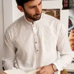 Classic Cotton Kurta – Off-White