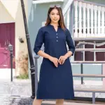 Everyday Cotton Kurti – Classic Navy