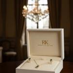 Neckless, Ring & Earrings with Green Stone