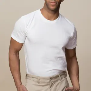 Premium Crew-Neck Undershirt – White (Pack of 2)