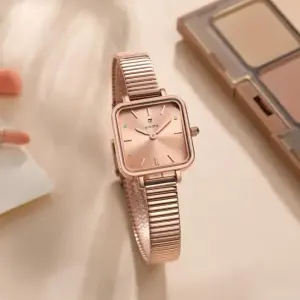 Aurora Classic Rose-Gold Mesh Watch